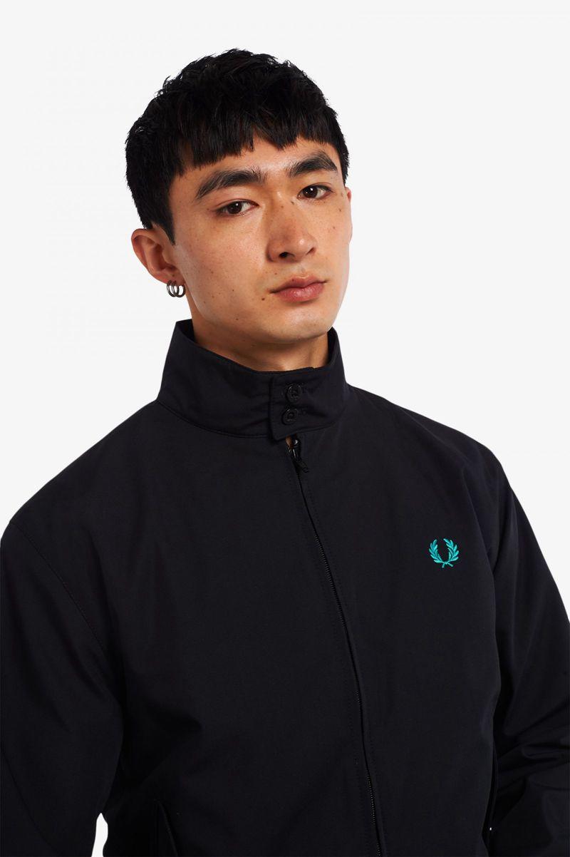 Black Fred Perry J2837 Men's Jackets | PH 1198FDNM